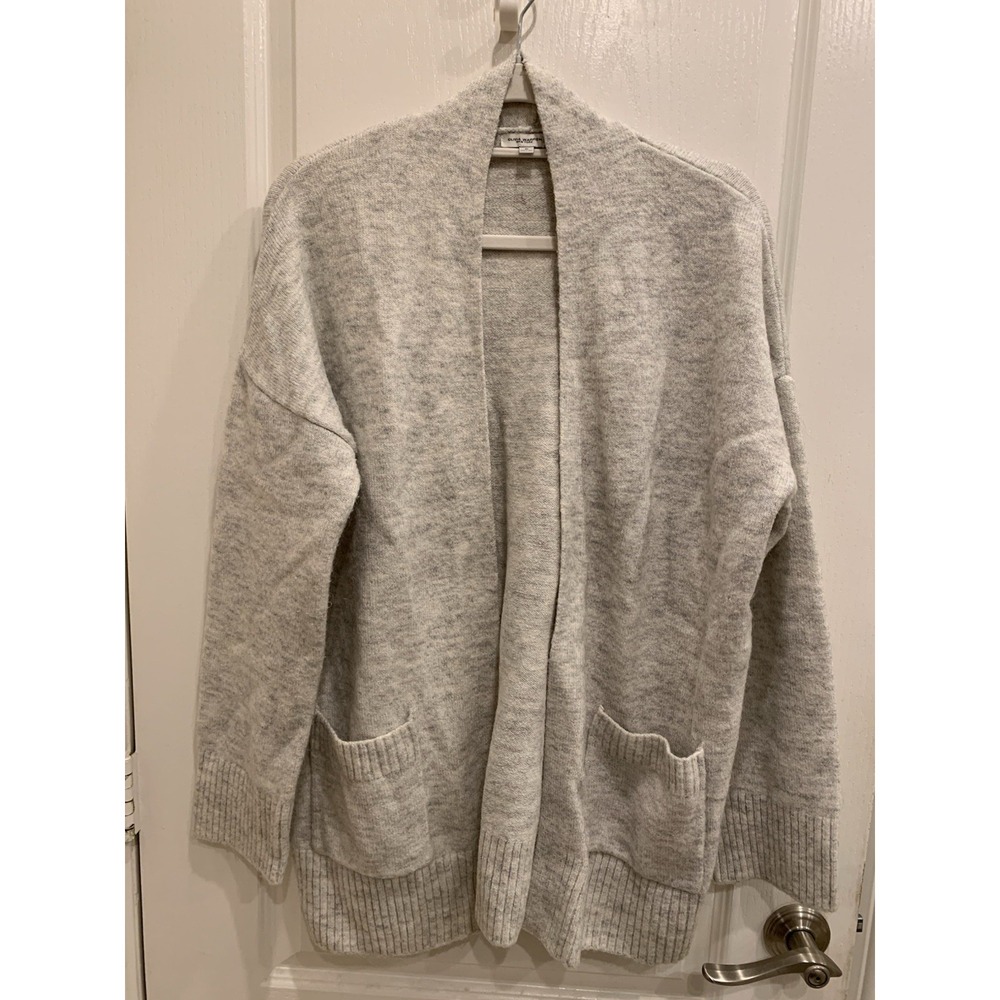 Olivia Warren Cream Color Soft‎ Cardigan with Alpaca Knit woven Sweater Sz XL
